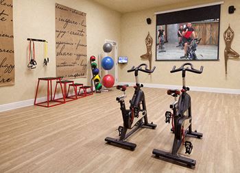 Yoga studio with on demand fitness classes